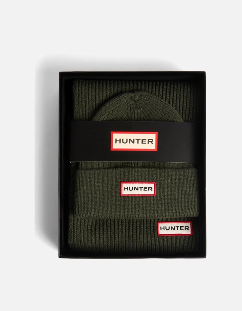Jura Boxset Unisex Adults Green Hat & Scarf Set - One Size