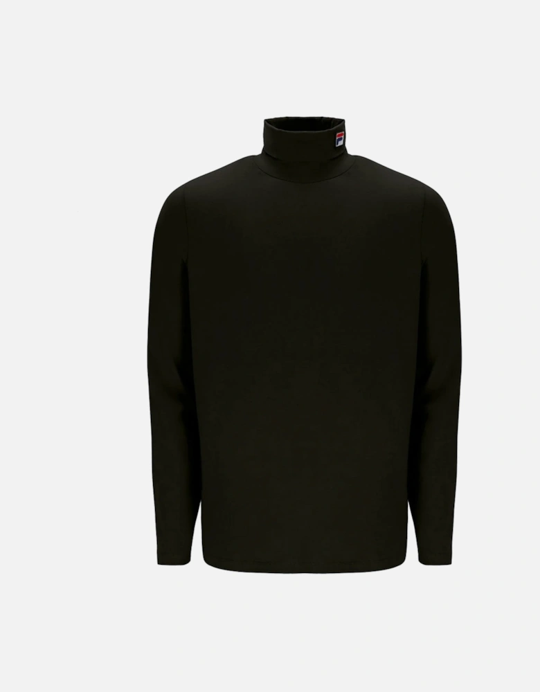 Vintage 19th Classic Roll Neck T-Shirt - Black