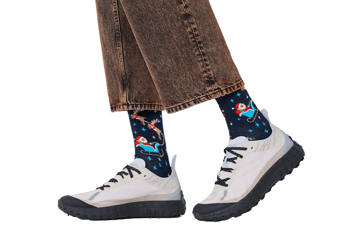 Sleigh Socks, Navy, 3 of 2