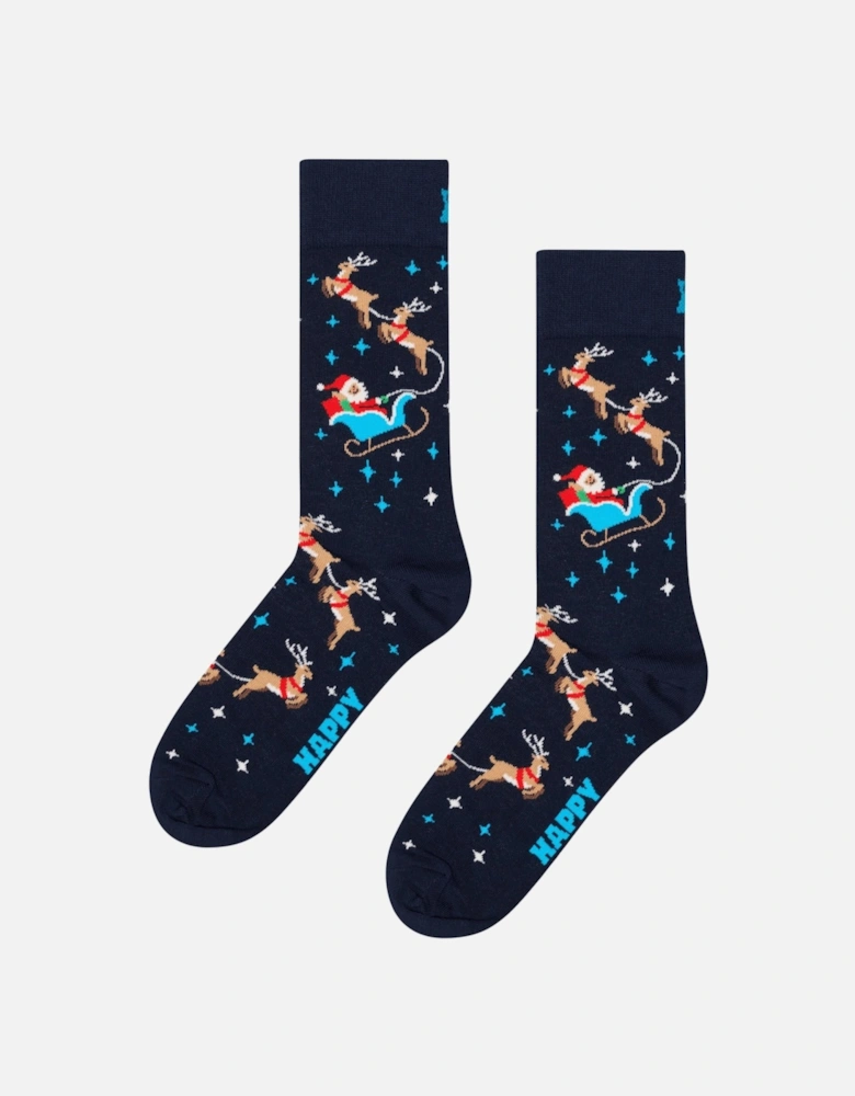 Sleigh Socks, Navy