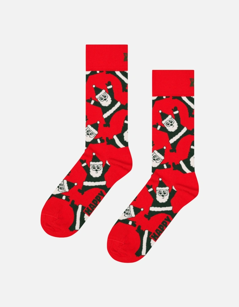 4-Pack Christmas Crackers Socks Gift Box, Red/white/blue