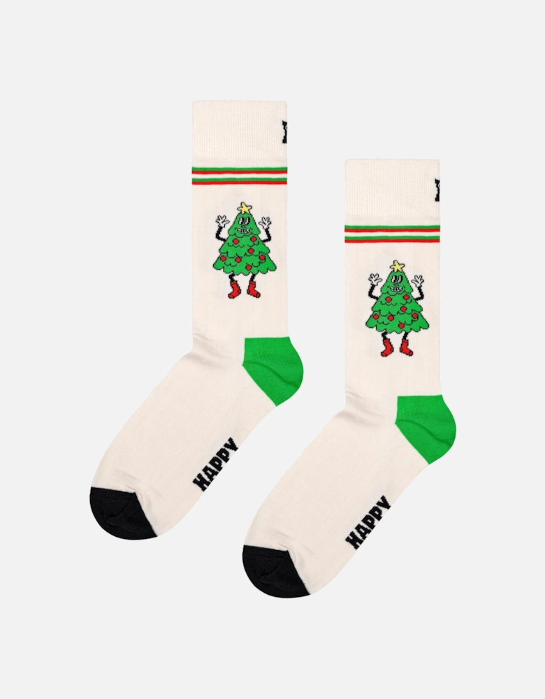 4-Pack Christmas Crackers Socks Gift Box, Red/white/blue