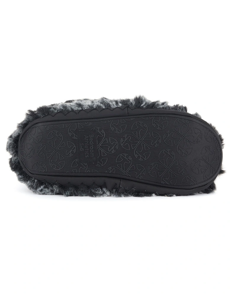 COLE Womens Faux Fur Boots Black Wolf