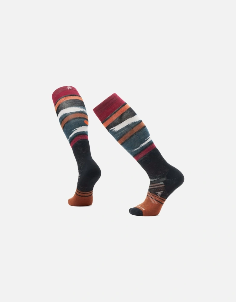 Mens Cushion Midnight Over the Calf Ski Socks