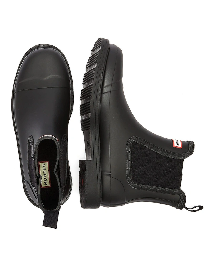 Commado Chelsea Womens Black Boots