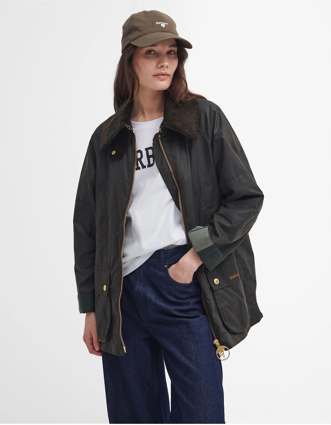 Allerston Womens Wax Jacket - Olive/Ancient, 11 of 10
