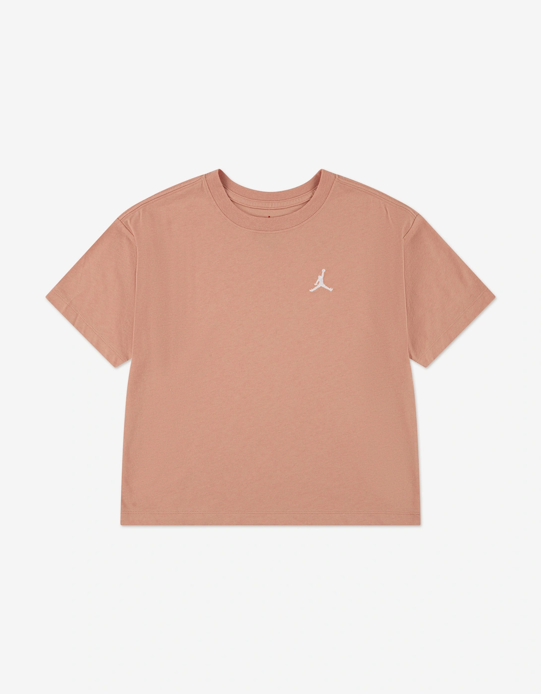 Jordan Girls MJ Brooklyn Essentials T-Shirt in Pink, 5 of 4