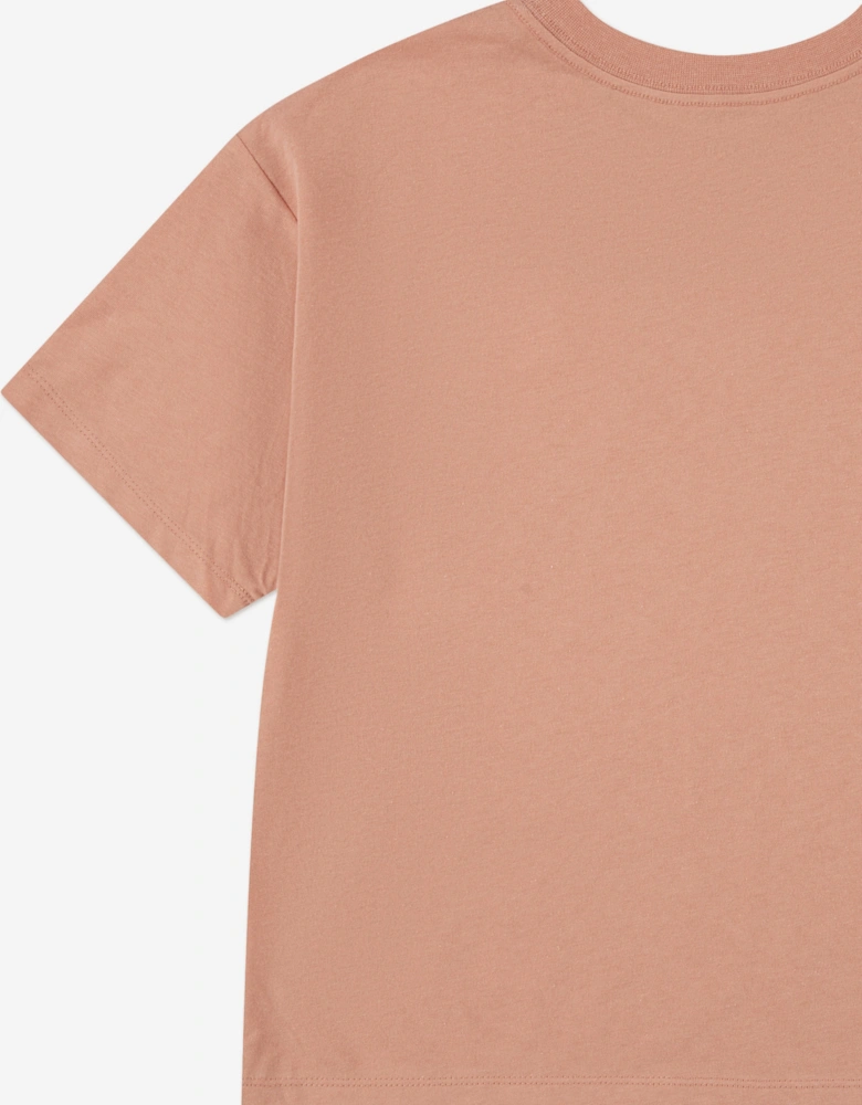 Jordan Girls MJ Brooklyn Essentials T-Shirt in Pink