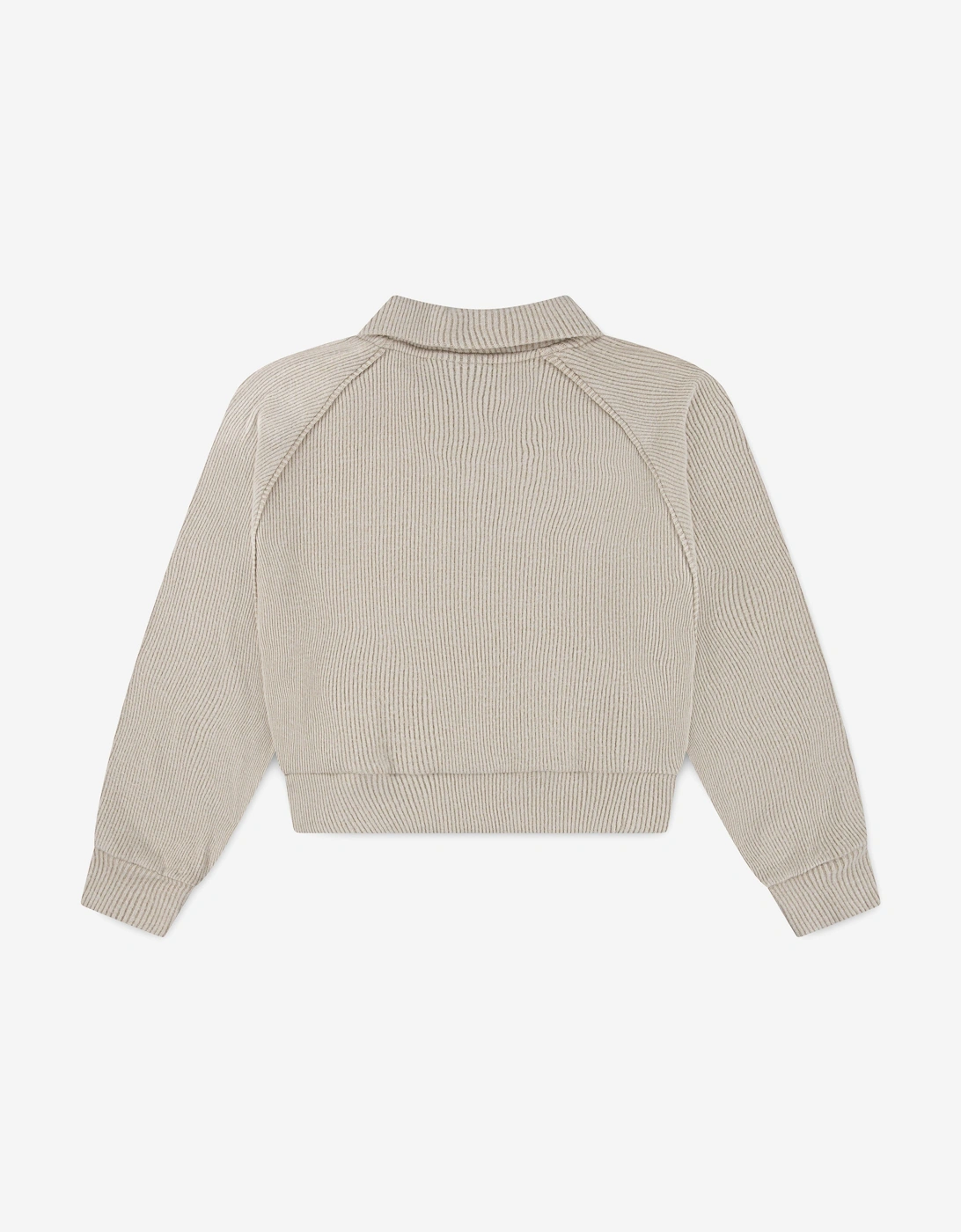 Jordan Girls Quarter Zip Sweatshirt in Beige