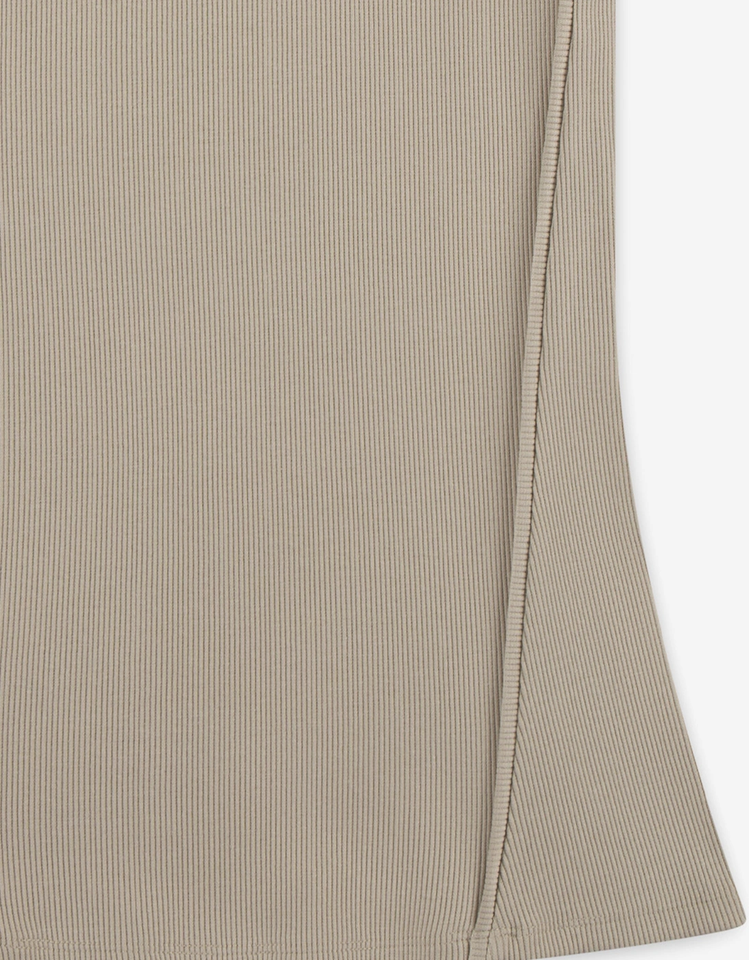 Jordan Girls Mock Neck Ribbed Dress in Beige