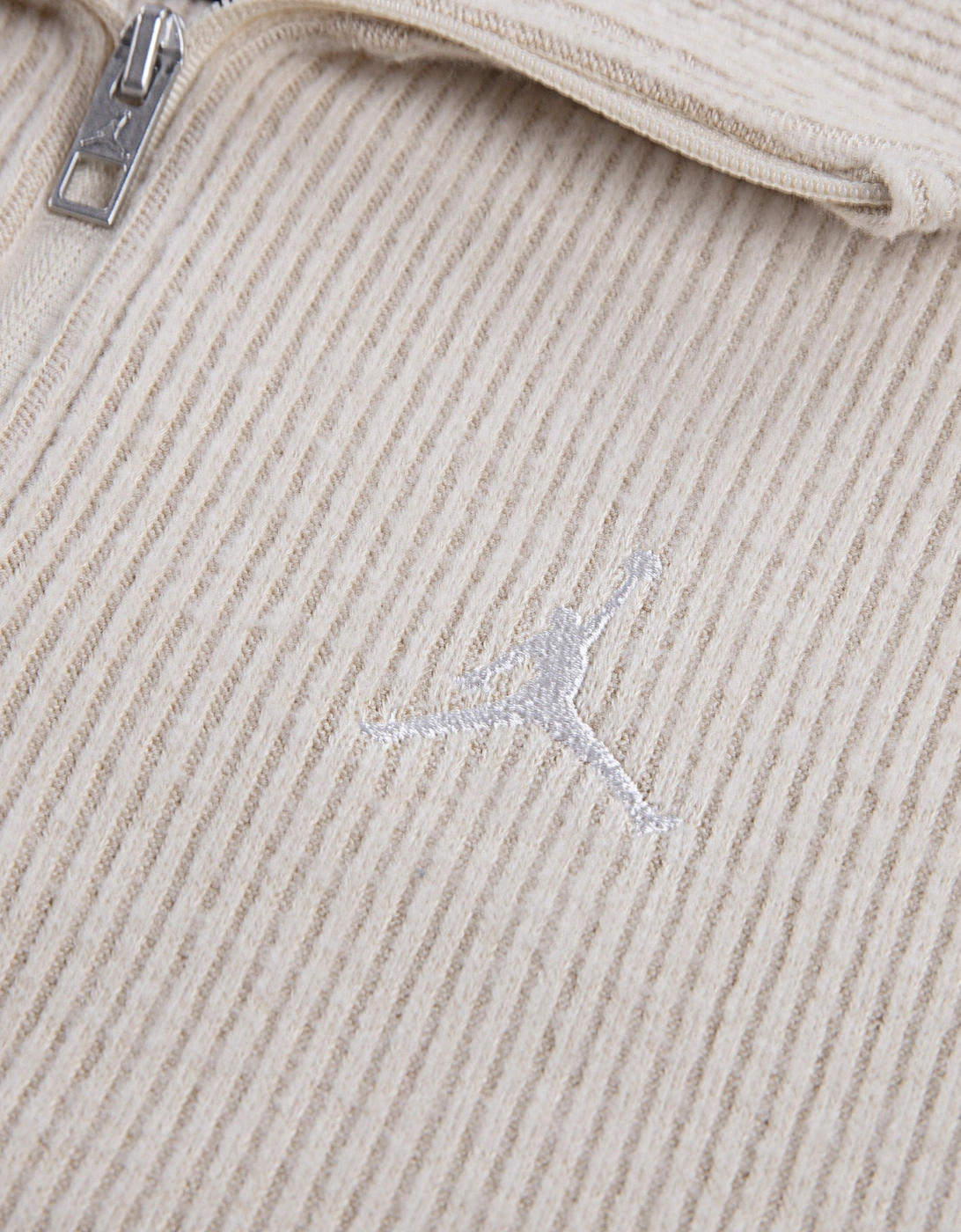 Jordan Girls Quarter Zip Sweatshirt in Beige