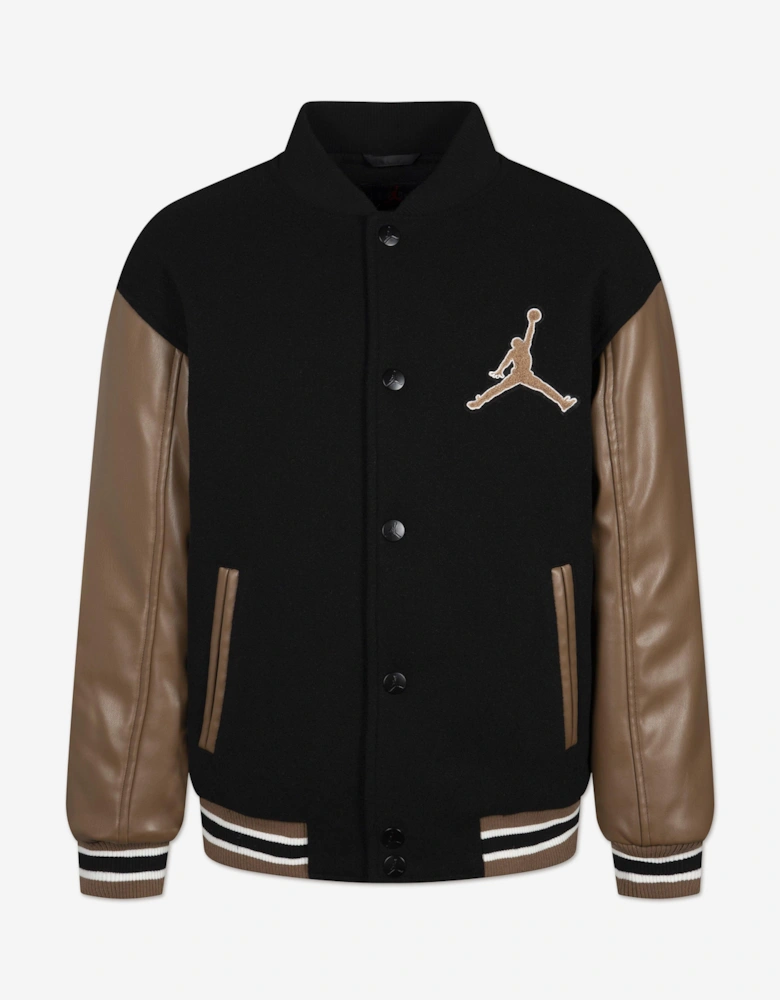 Jordan Kids Varsity Jacket in Brown