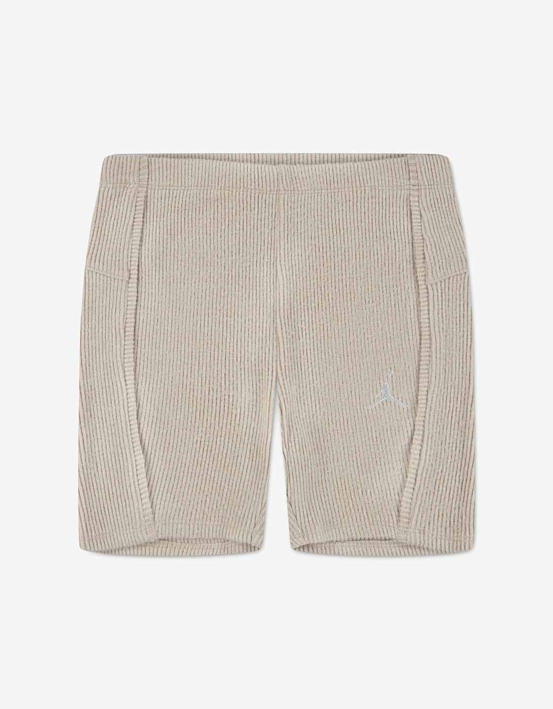 Girl's Jordan Girls Ribbed Bike Shorts in Beige - Cream - Size: 12 - 13 yrs