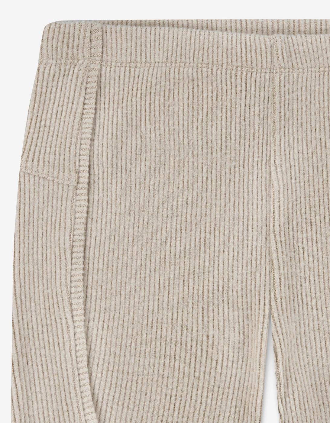 Jordan Girls Ribbed Bike Shorts in Beige