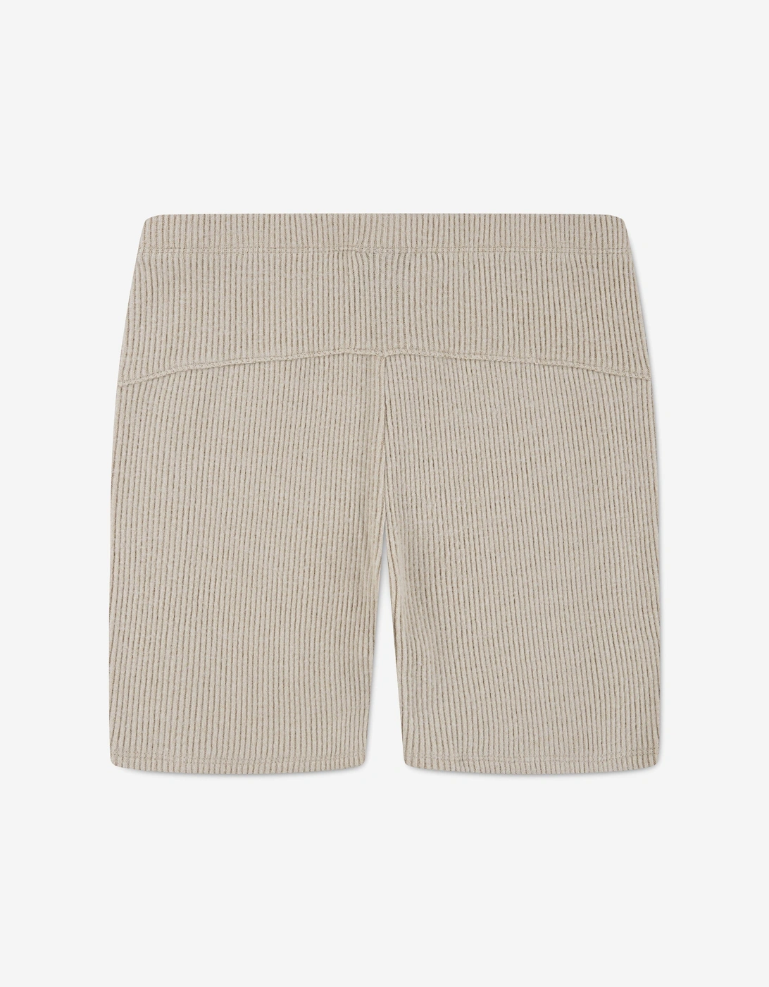 Jordan Girls Ribbed Bike Shorts in Beige