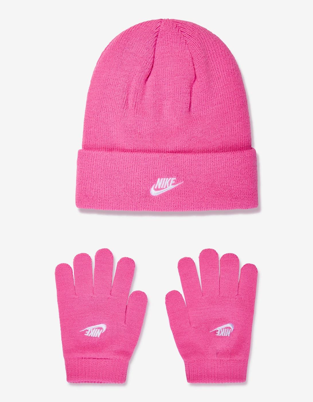 Girls Futura Beanie Hat And Gloves Set in Pink, 6 of 5