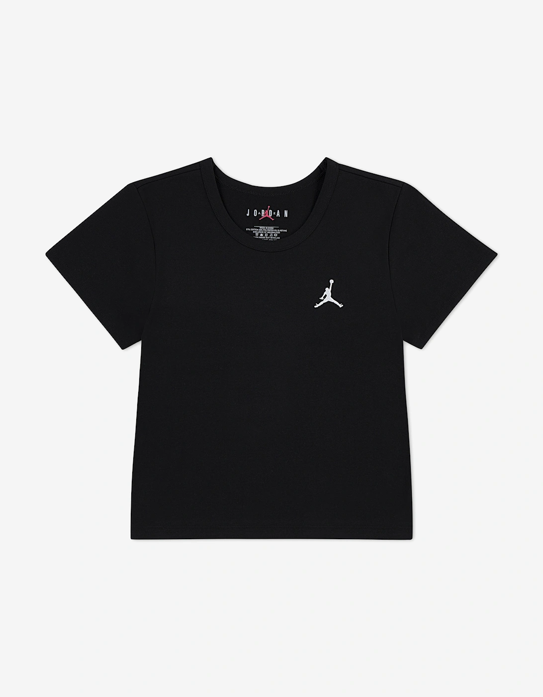 Jordan Girls Brooklyn Essential T-Shirt in Black, 5 of 4