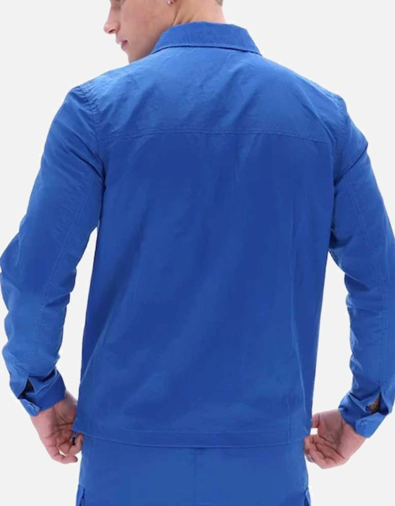Mens Luciano Shacket Jacket - Nautical Blue