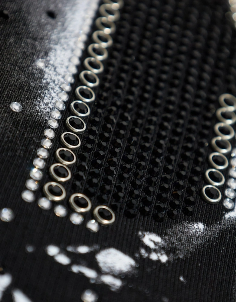 Kiss Hooded Top Black