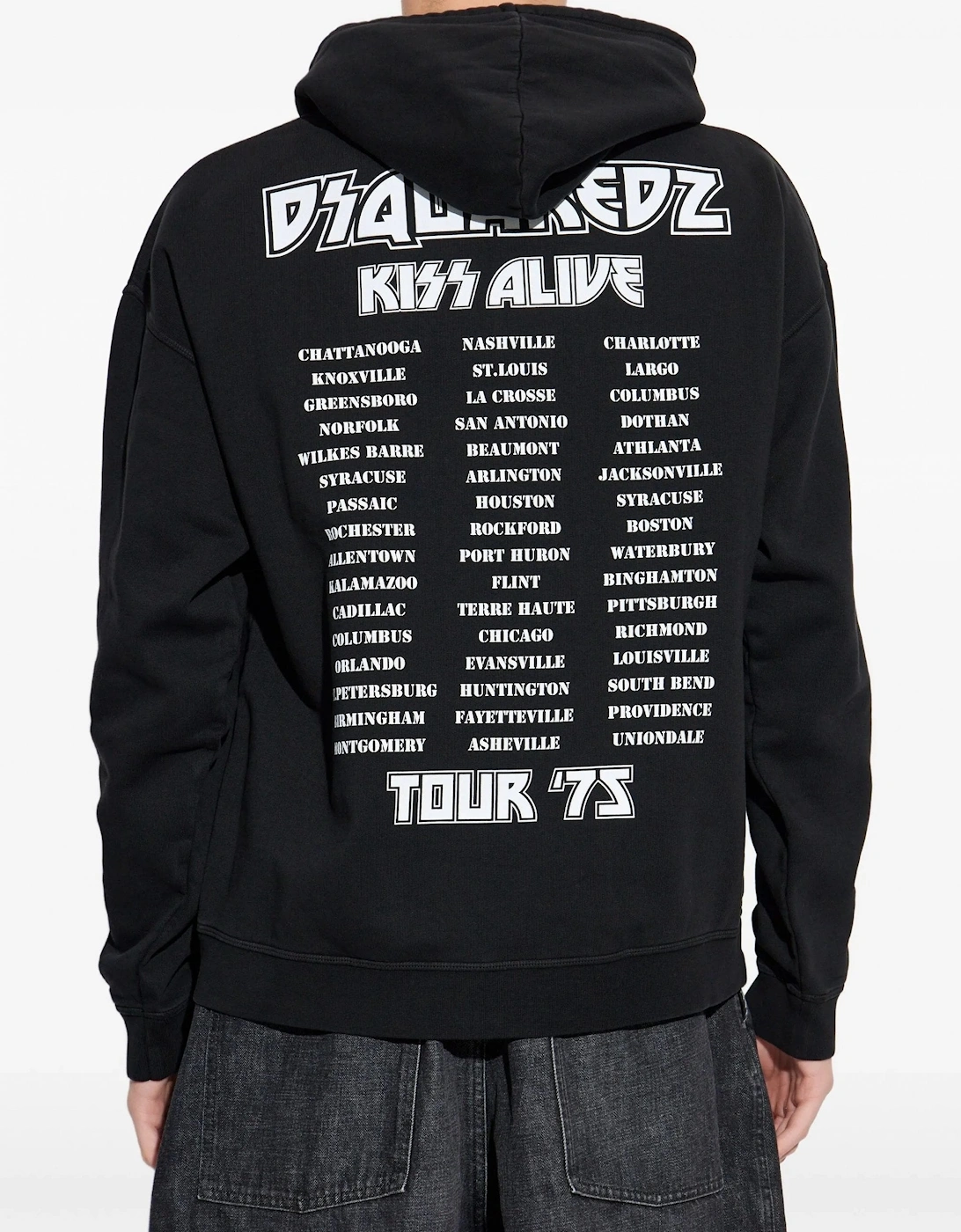 Kiss Hooded Top Black
