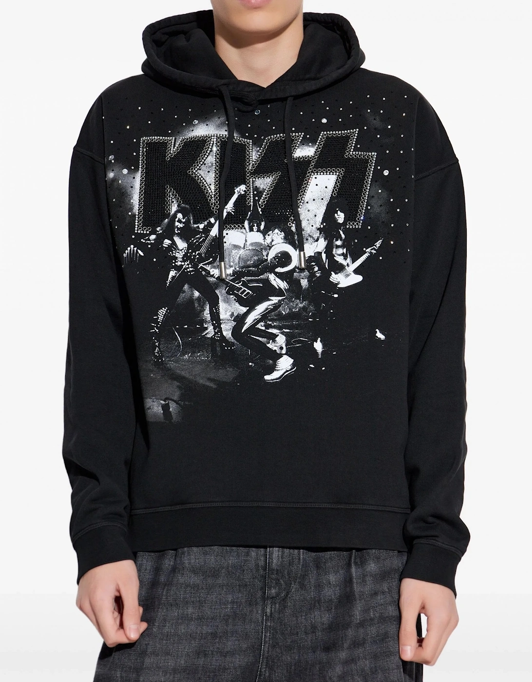 Kiss Hooded Top Black