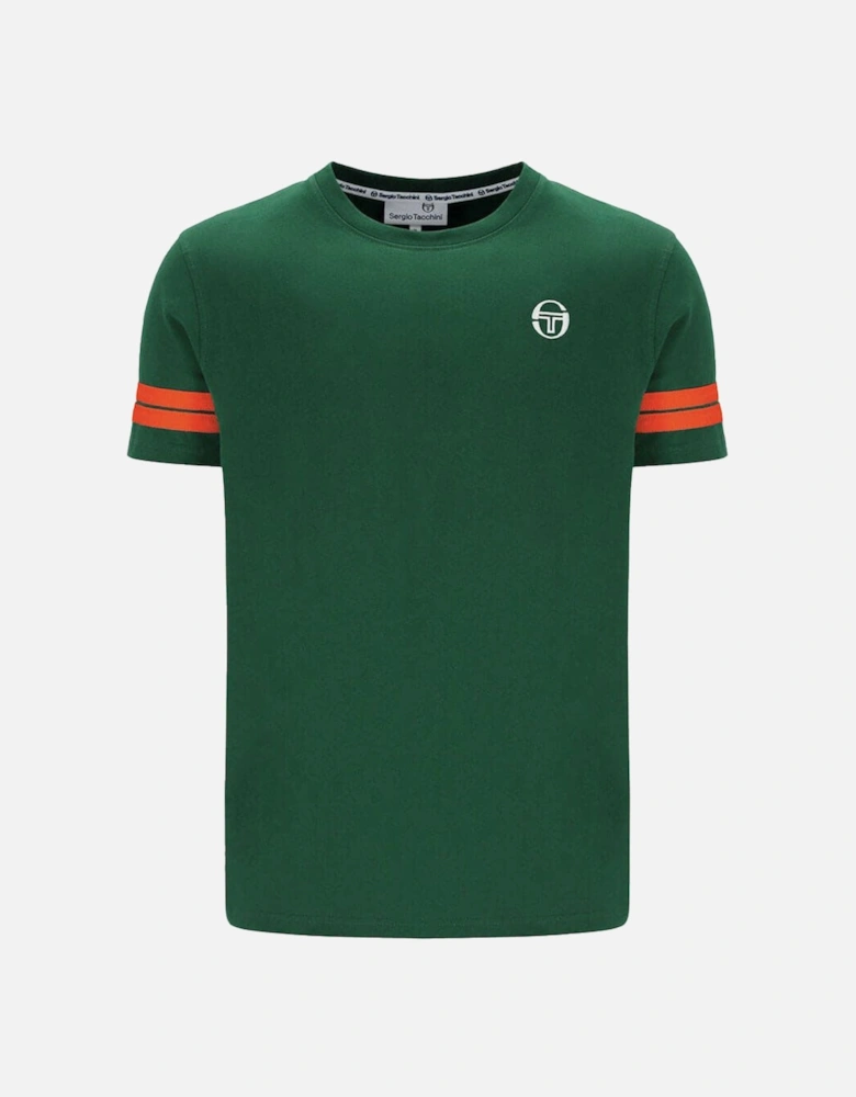 Mens Grello T-Shirt - Eden/Tangerine Tango
