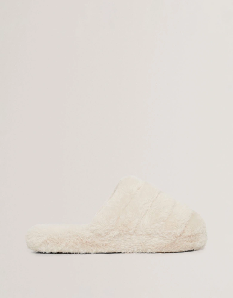 LOPSEY Faux Fur Mule Slipper Ivory