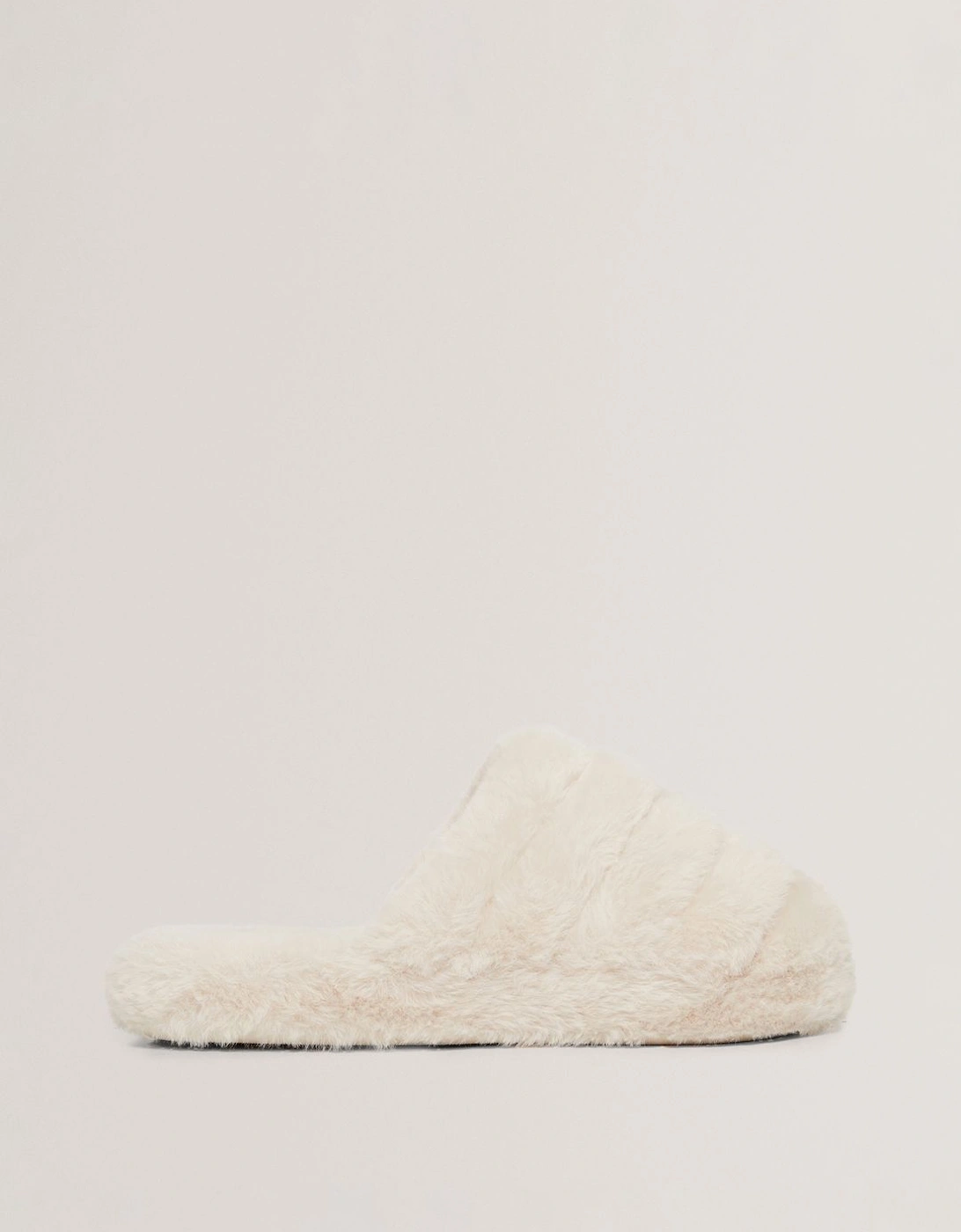 LOPSEY Faux Fur Mule Slipper Ivory, 2 of 1