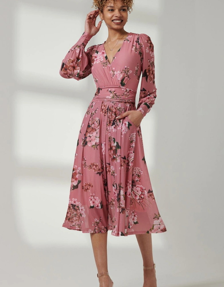Eileen Long Sleeve Mesh Dress
