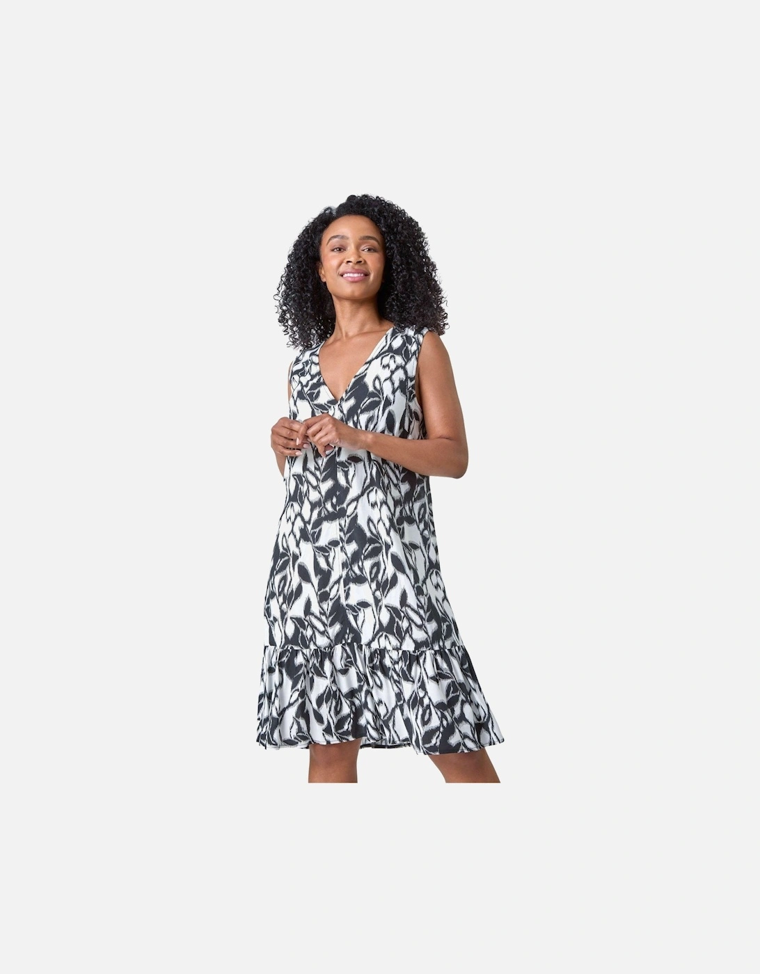 Petite Floral Print Tiered Dress, 2 of 1