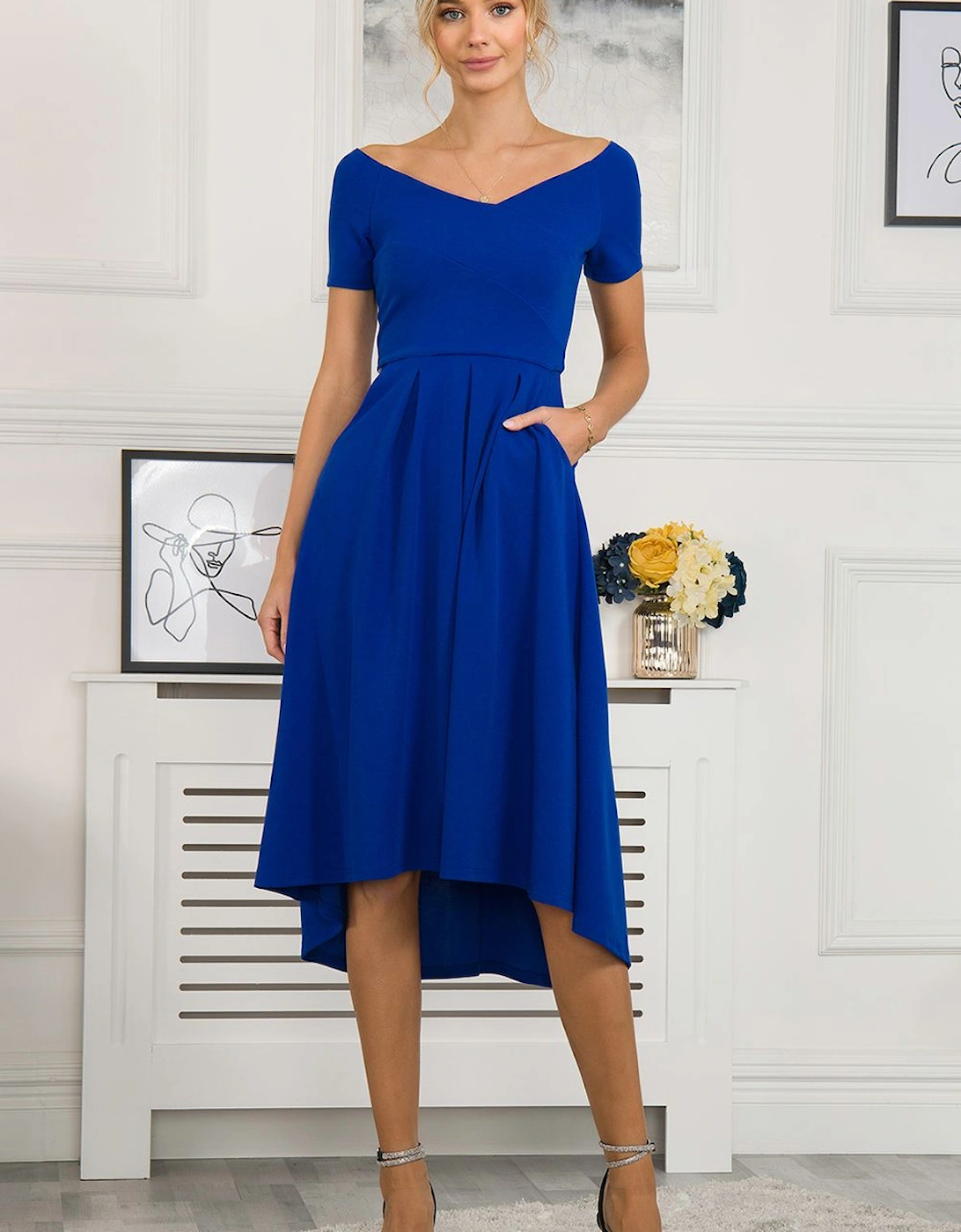 Lenora Fit & Flare Midi Dress, 2 of 1