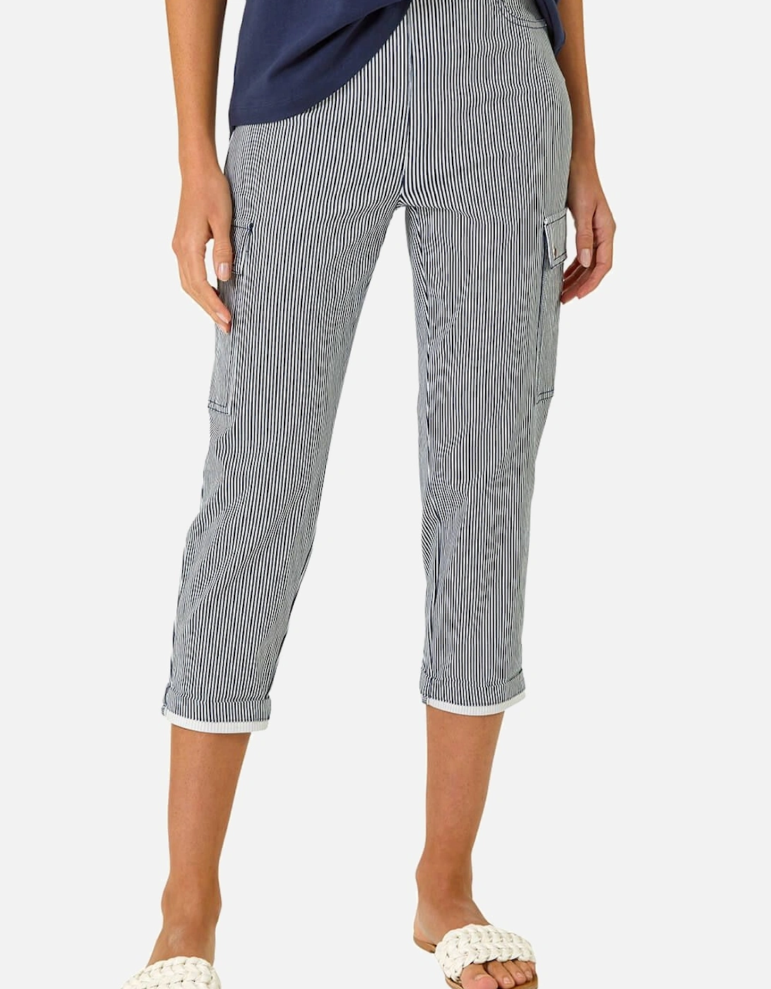 Stripe Cropped Cargo Trouser, 2 of 1