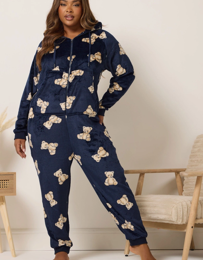 Teddy Bear Print Onesie