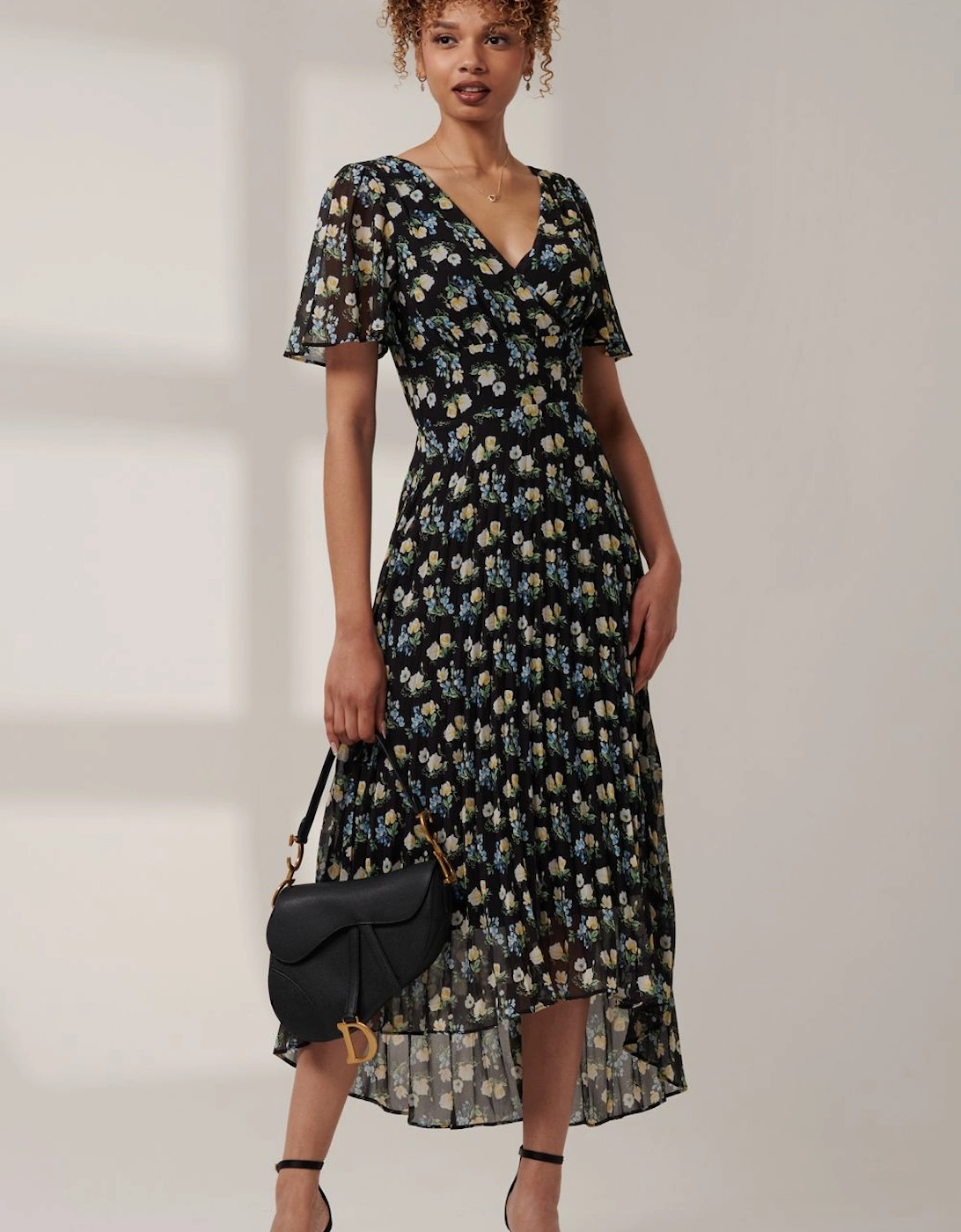 Meagan V-Neck Chiffon Maxi Dress, 2 of 1