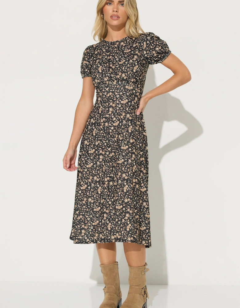 Petite Ditsy Floral Tea Dress