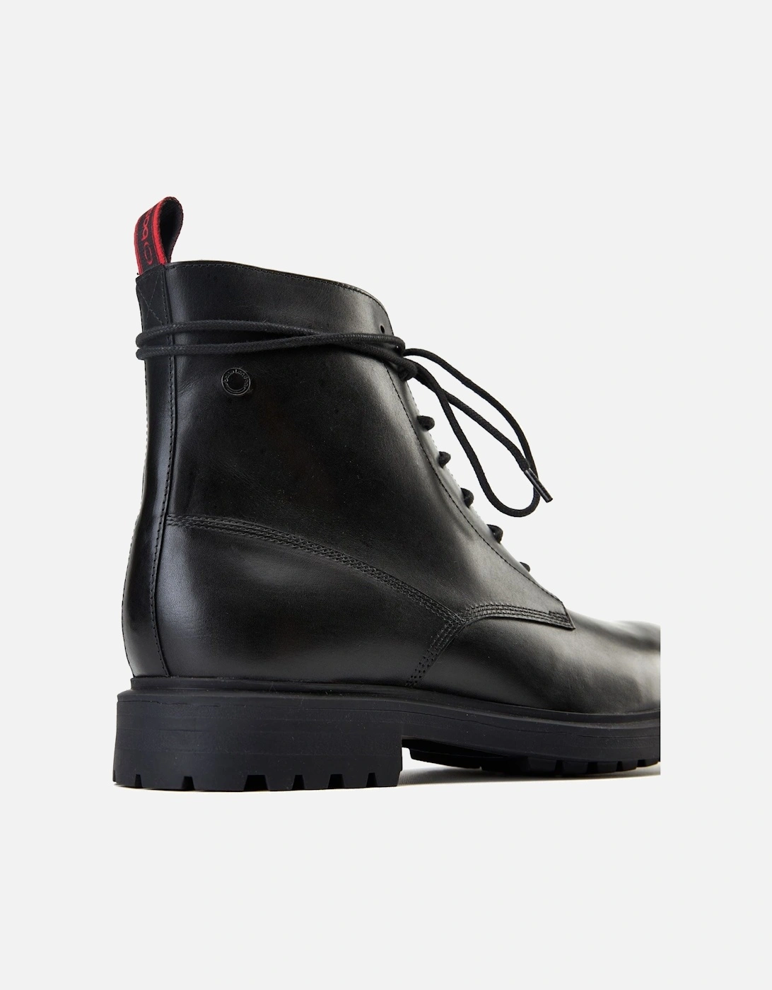 London Brunel Leather Men's Black Ankle Boots