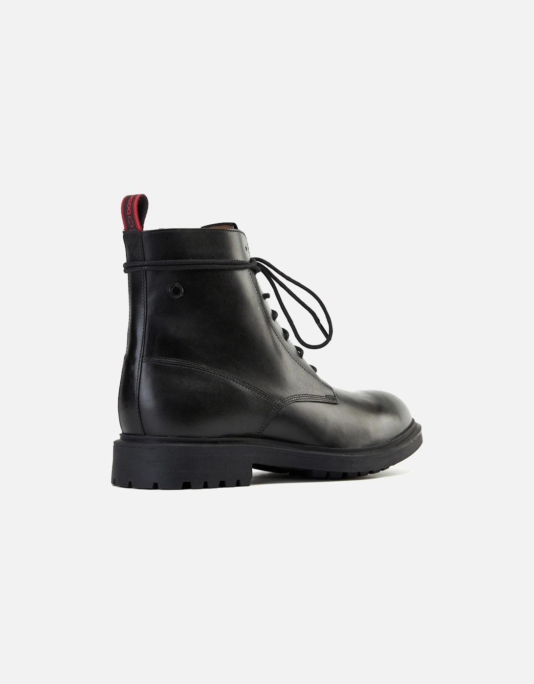 London Brunel Leather Men's Black Ankle Boots
