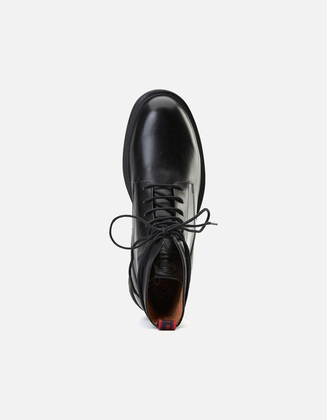 London Brunel Leather Men's Black Ankle Boots