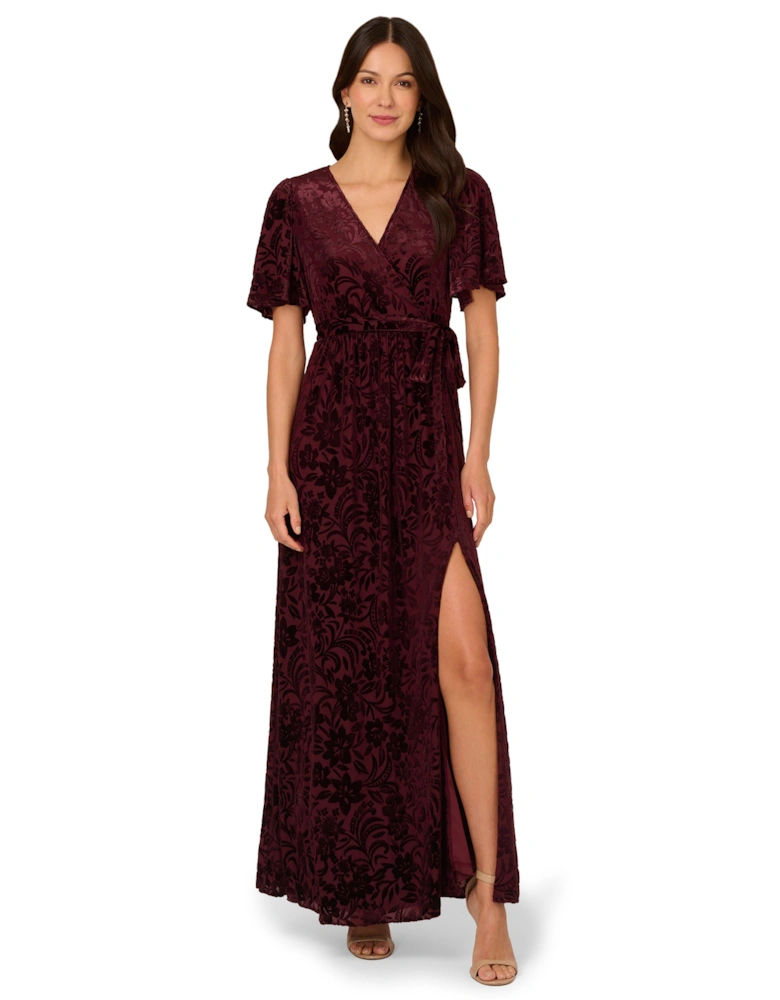 Burnout Elastic Waist Dress