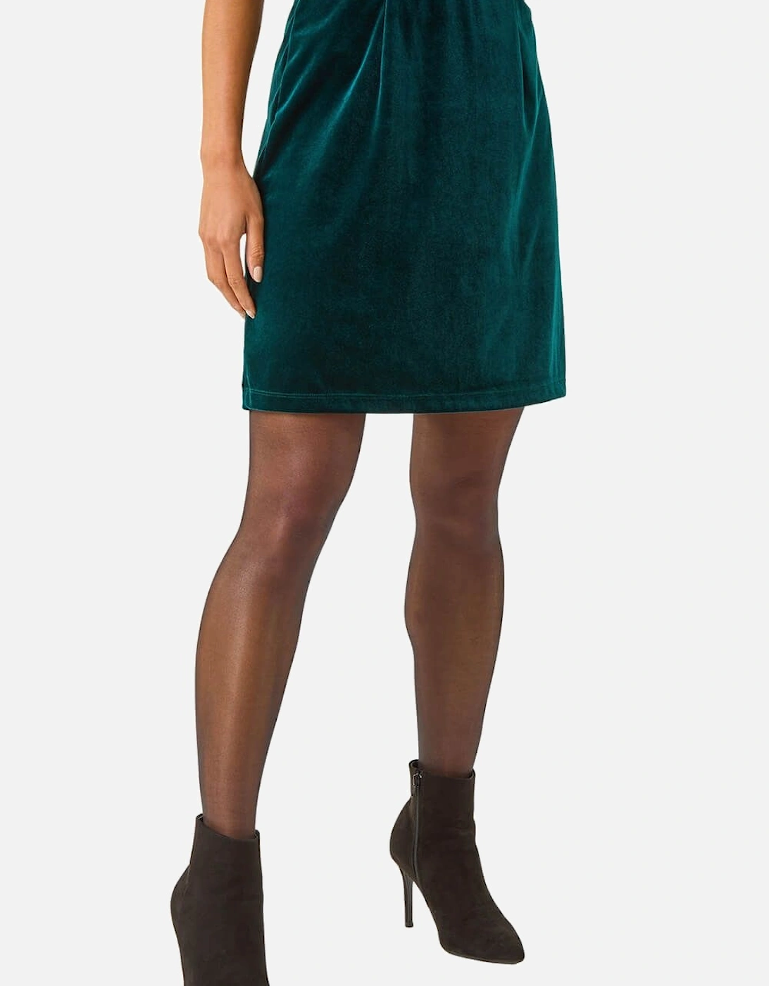 Petite Velvet Stretch Skirt, 2 of 1