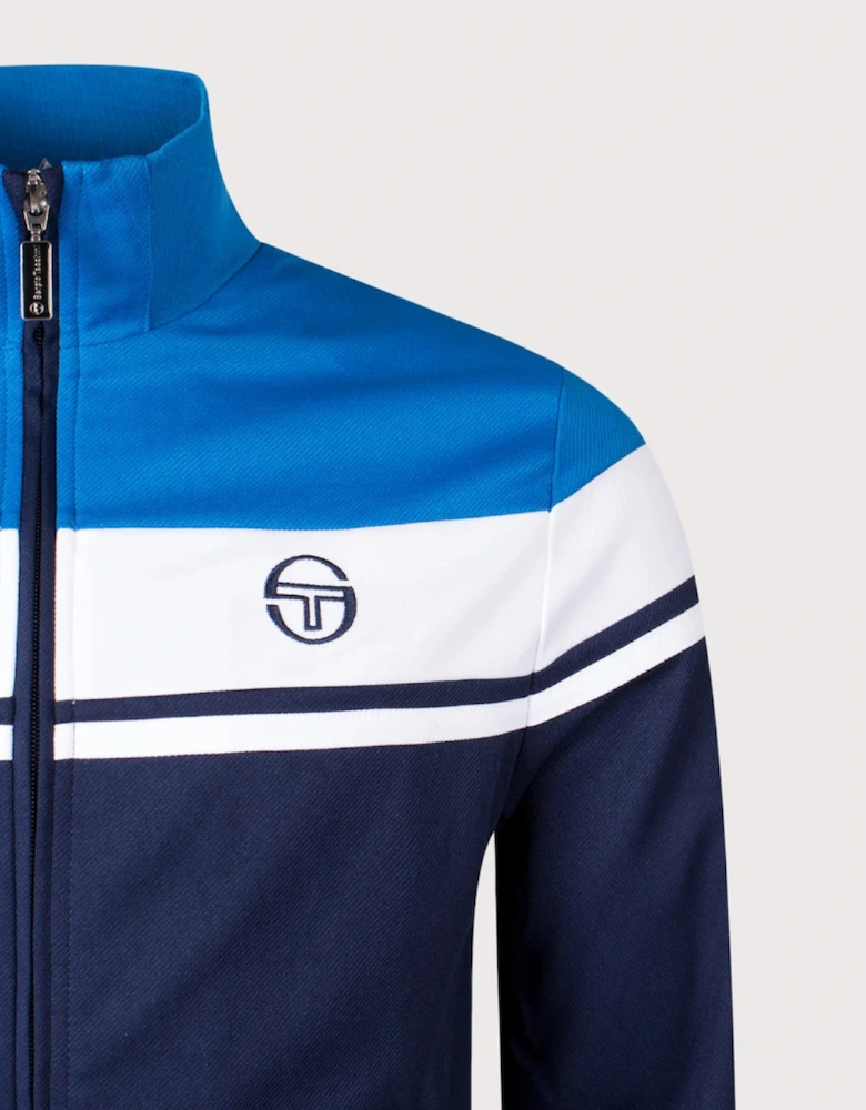 Damarindo Track Top - Directiore Blue/White