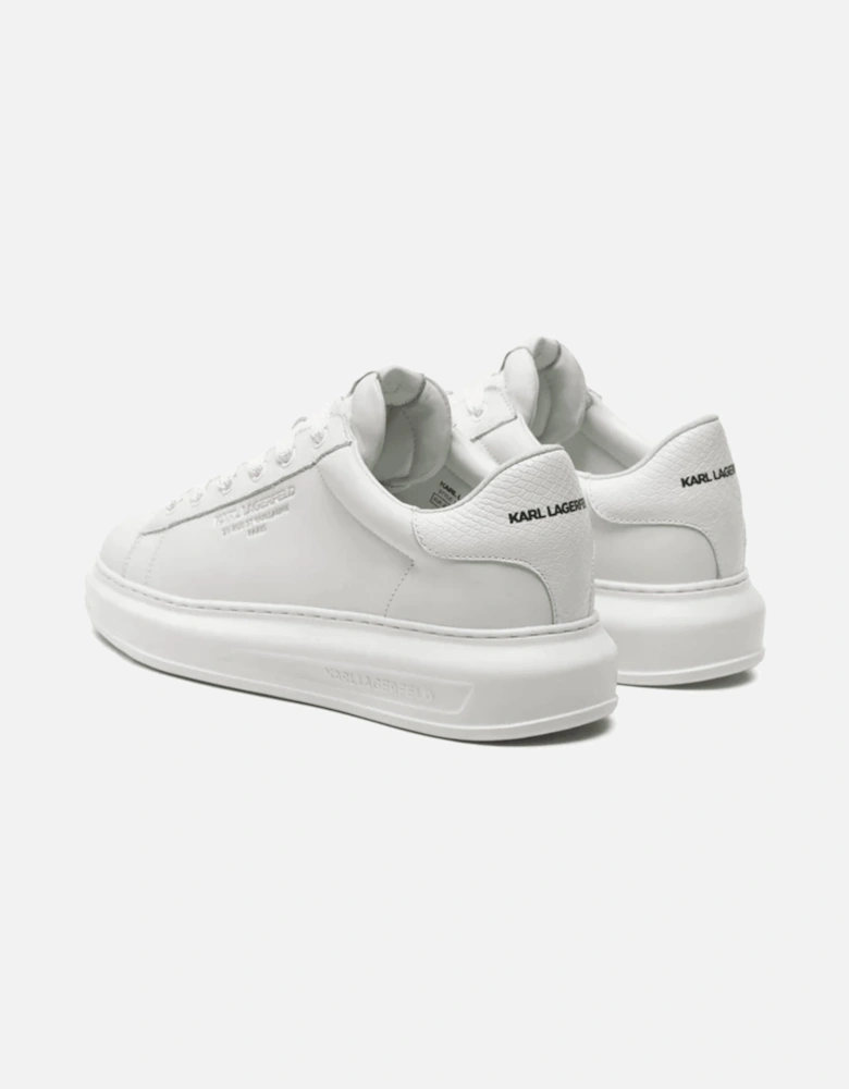 Python Tab Leather White Sneaker Trainer