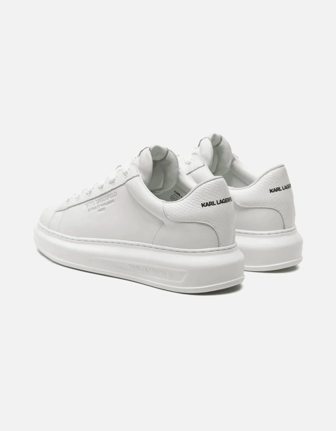 Python Tab Leather White Sneaker Trainer