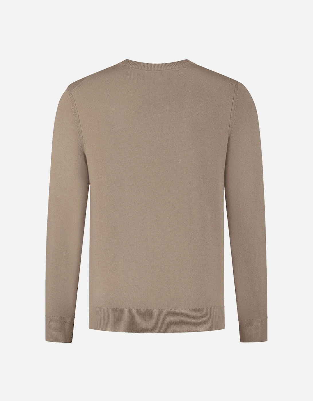 Kanovano Cashmere-Cotton Crew Neck Tan Brown Jumper