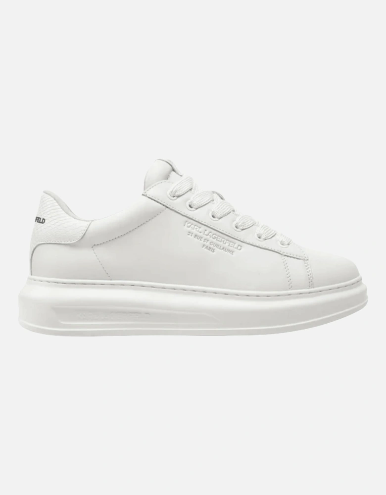 Python Tab Leather White Sneaker Trainer