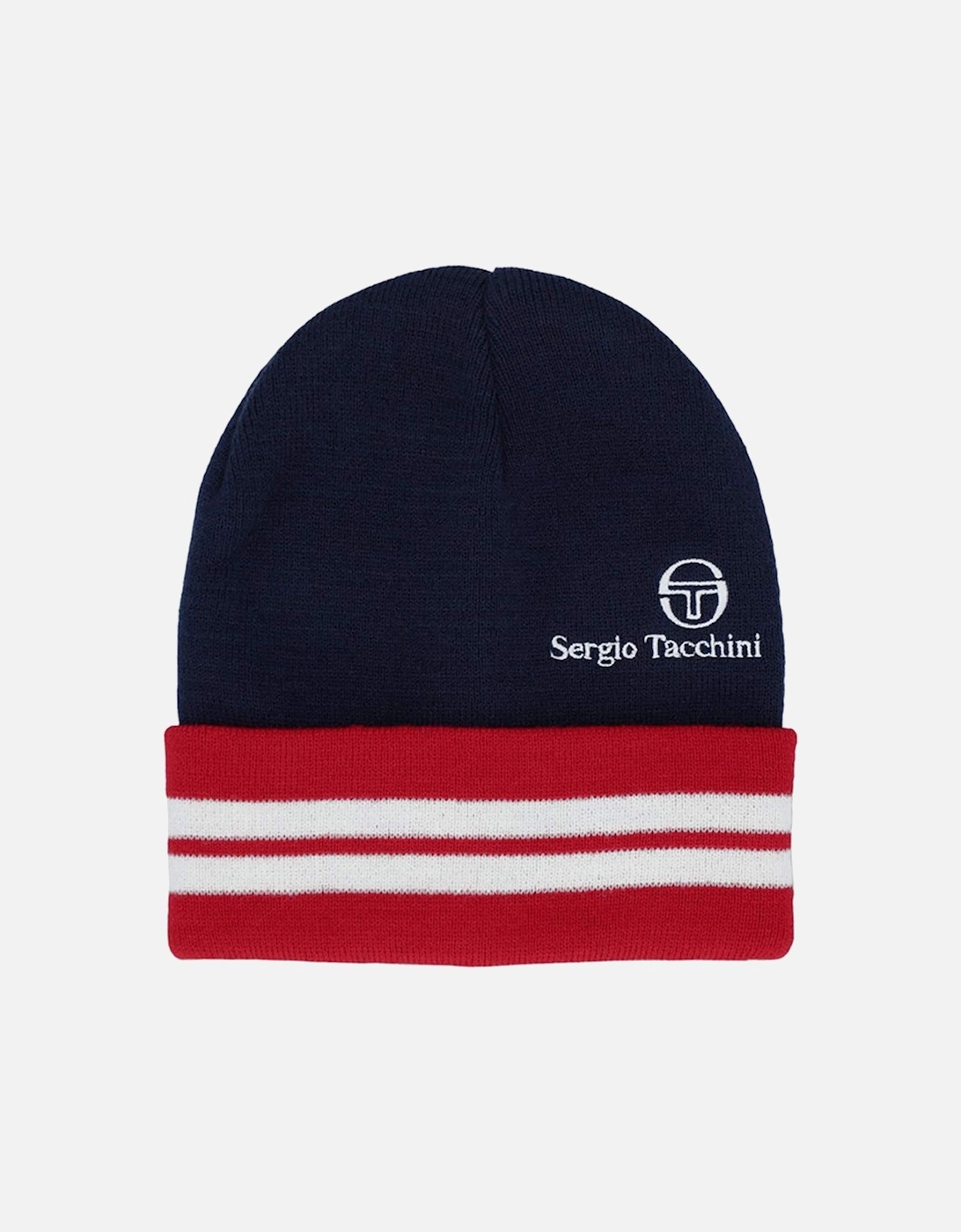 Surgis Striped Beanie Maritime - Blue/White/Adrenaline Rush, 2 of 1