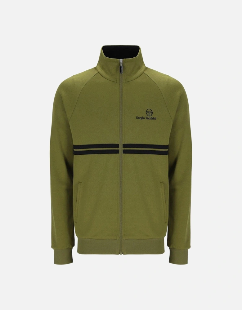 New Dallas Track Top - Avocado/ Black