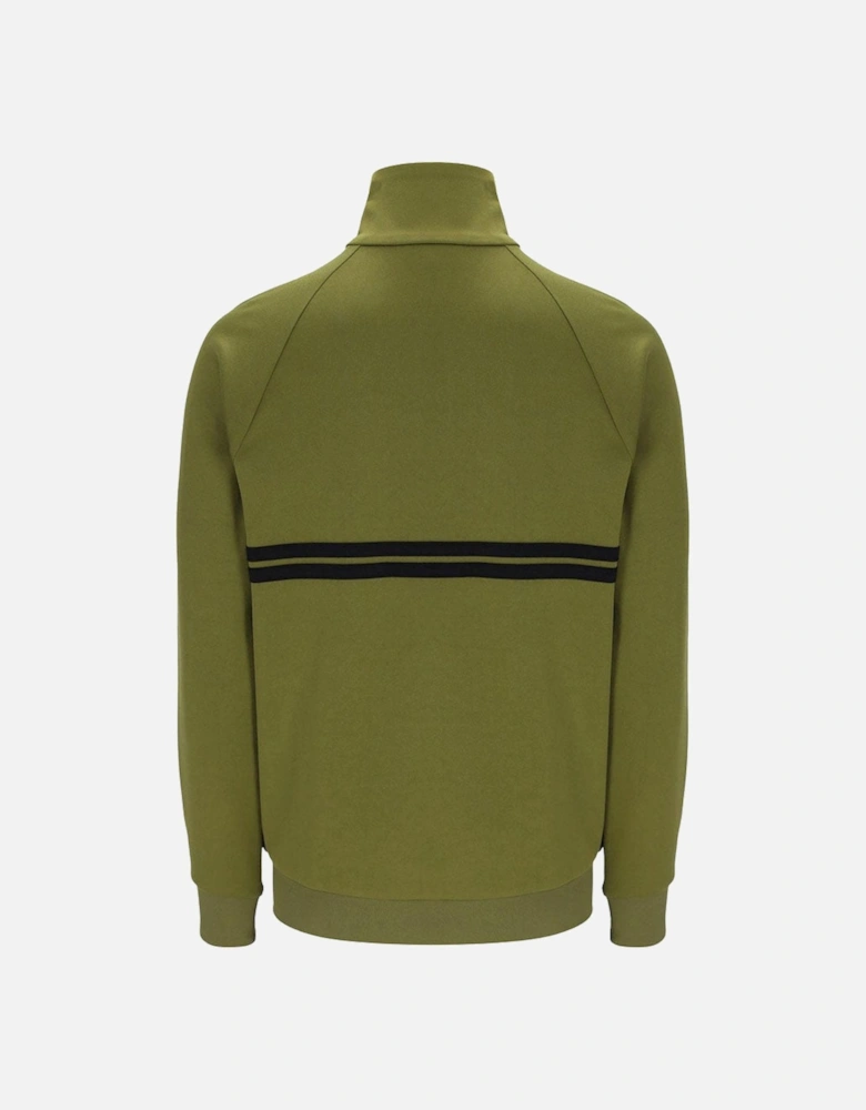 New Dallas Track Top - Avocado/ Black