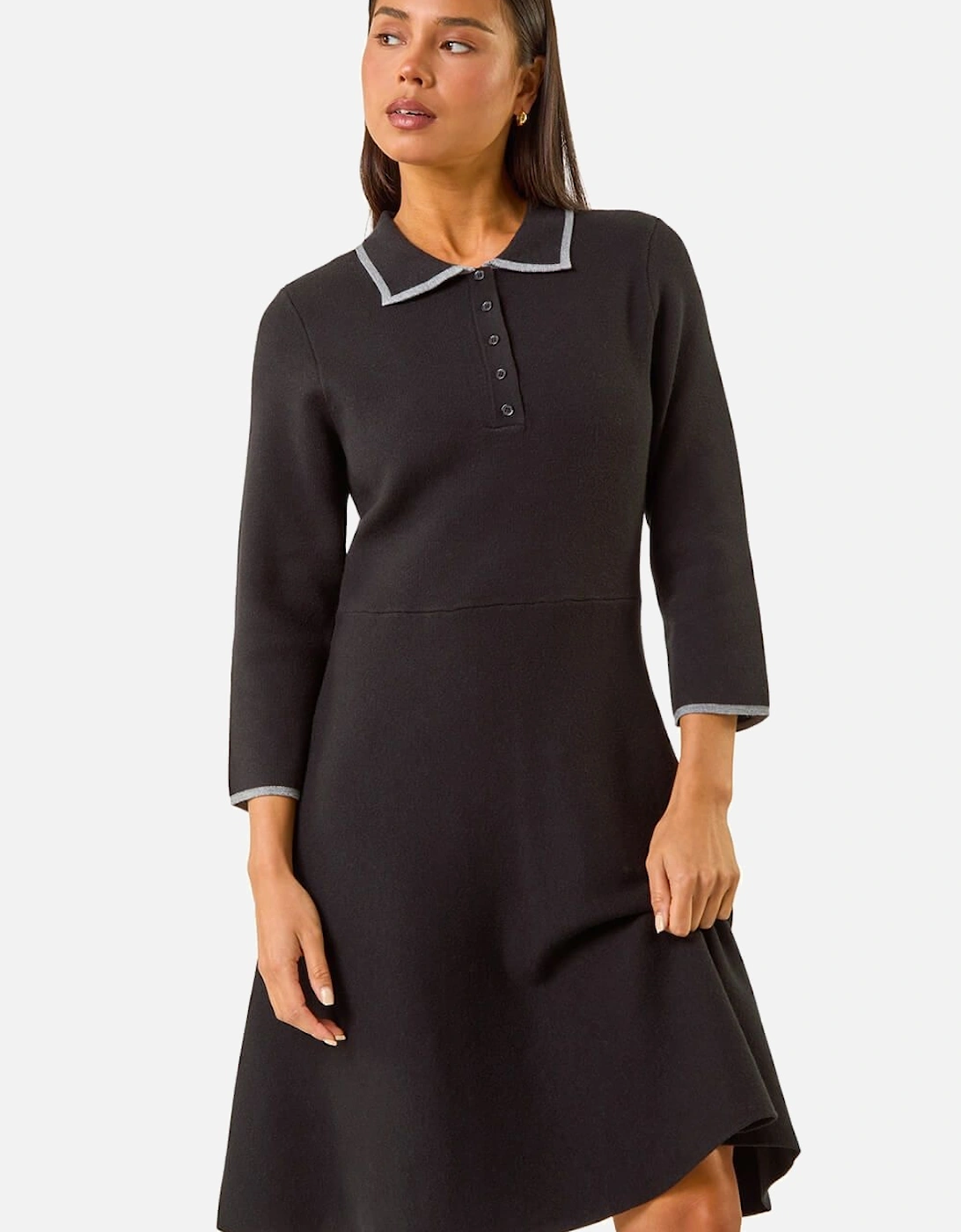 Petite Collared Knit Dress, 2 of 1