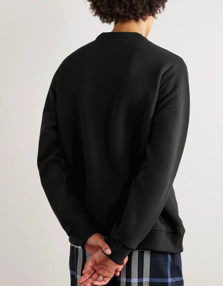 EKD Knight Embroidered Logo Sweatshirt in Black